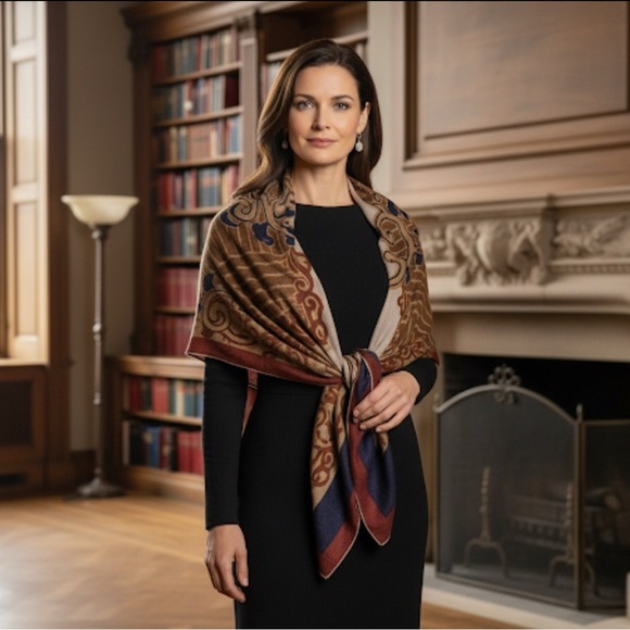 Loro Piana 100% Cashmere Oversized Shawl